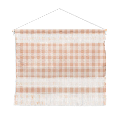 Colour Poems Gingham Warm Neutral Wall Hanging Landscape