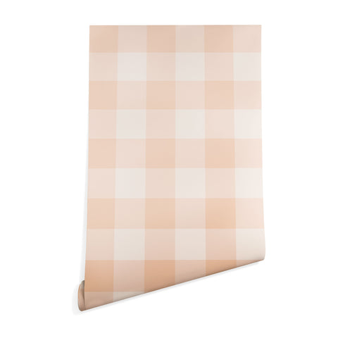 Colour Poems Gingham Warm Neutral Wallpaper