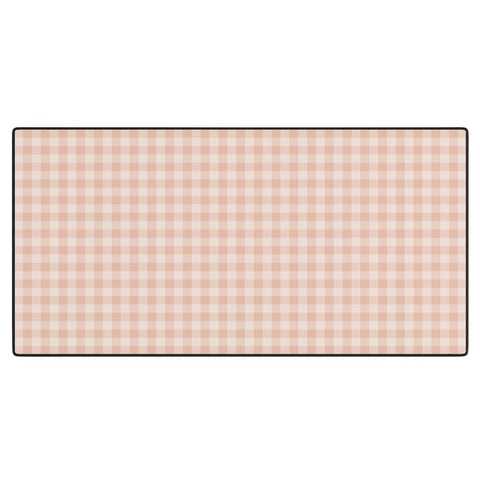 Colour Poems Gingham Warm Neutral Desk Mat