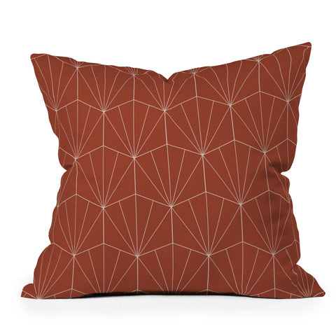 Colour Poems Gisela Geometric Line Pattern Outdoor Throw Pillow