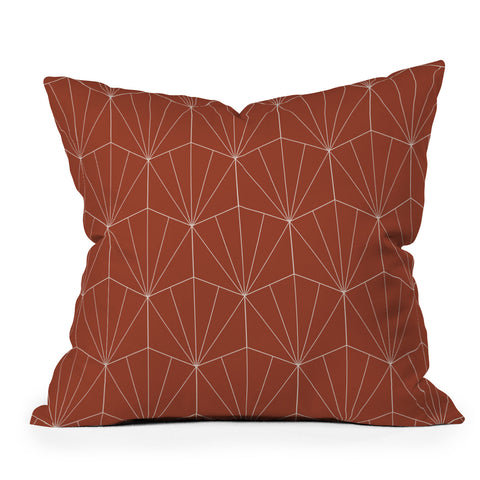 Colour Poems Gisela Geometric Line Pattern Outdoor Throw Pillow