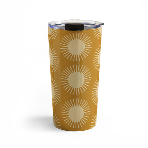 Colour Poems Golden Sun Pattern II Travel Mug