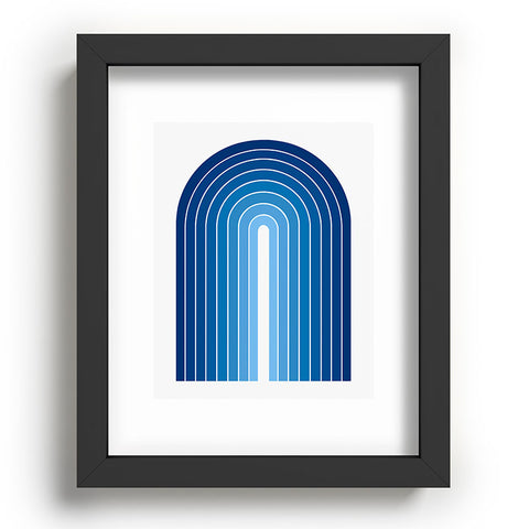 Colour Poems Gradient Arch Blue Recessed Framing Rectangle