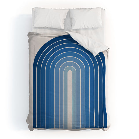 Colour Poems Gradient Arch Blue Comforter