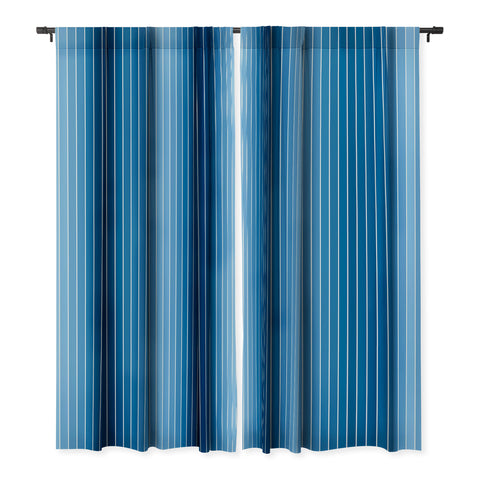 Colour Poems Gradient Arch Blue Blackout Window Curtain