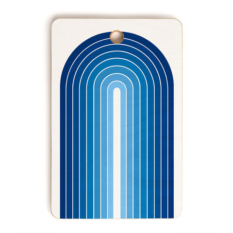 Colour Poems Gradient Arch Blue Cutting Board Rectangle