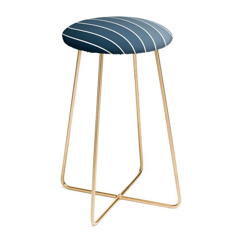 Colour Poems Gradient Arch Blue II Counter Stool