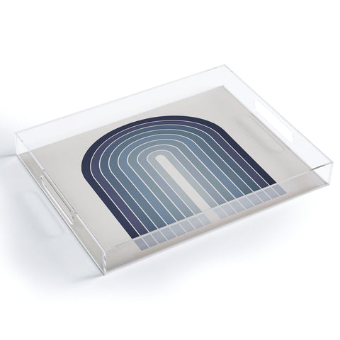 Colour Poems Gradient Arch Blue II Acrylic Tray