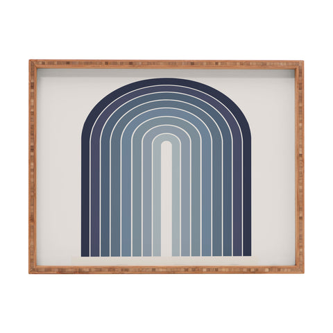 Colour Poems Gradient Arch Blue II Rectangular Tray