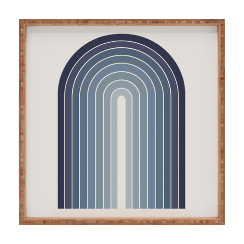 Colour Poems Gradient Arch Blue II Square Tray