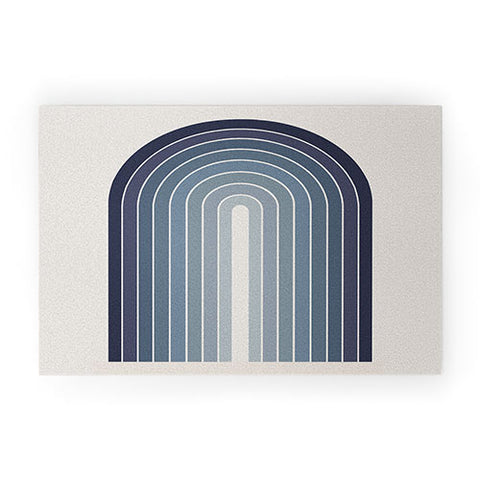 Colour Poems Gradient Arch Blue II Welcome Mat