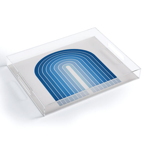 Colour Poems Gradient Arch Blue Acrylic Tray