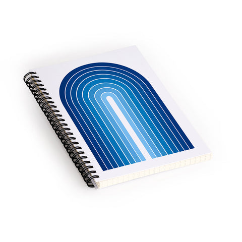 Colour Poems Gradient Arch Blue Spiral Notebook