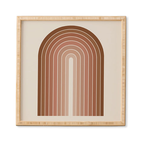 Colour Poems Gradient Arch Earth Framed Wall Art