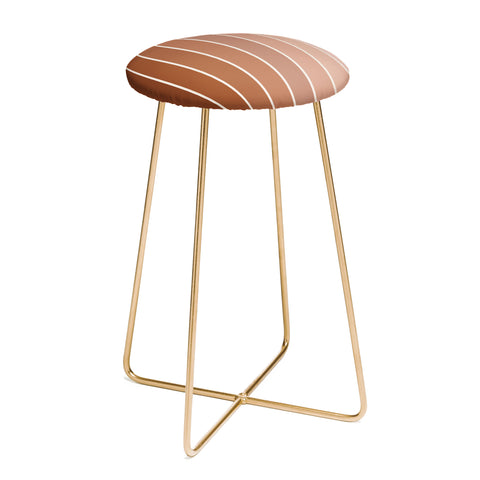 Colour Poems Gradient Arch Earth Counter Stool