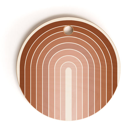 Colour Poems Gradient Arch Earth Cutting Board Round