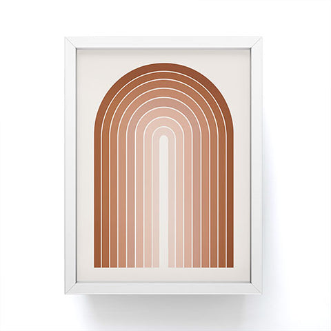 Colour Poems Gradient Arch Earth Framed Mini Art Print