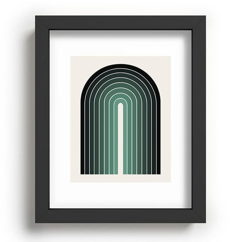 Colour Poems Gradient Arch Green Recessed Framing Rectangle