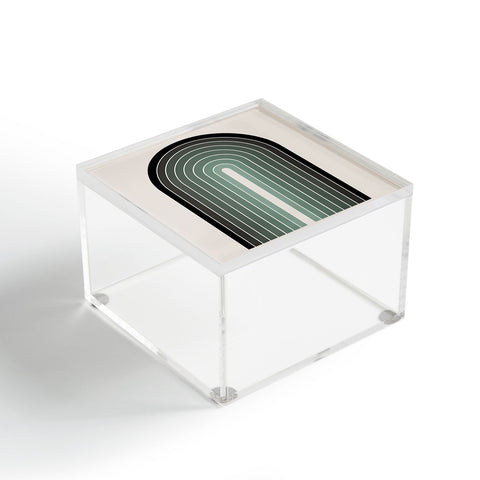 Colour Poems Gradient Arch Green Acrylic Box