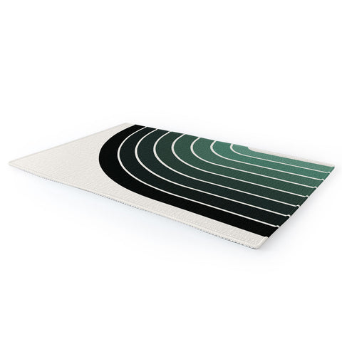 Colour Poems Gradient Arch Green Area Rug