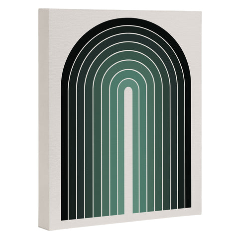 Colour Poems Gradient Arch Green Art Canvas