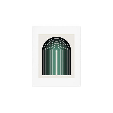Colour Poems Gradient Arch Green Art Print