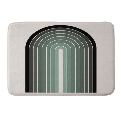 Colour Poems Gradient Arch Green Memory Foam Bath Mat