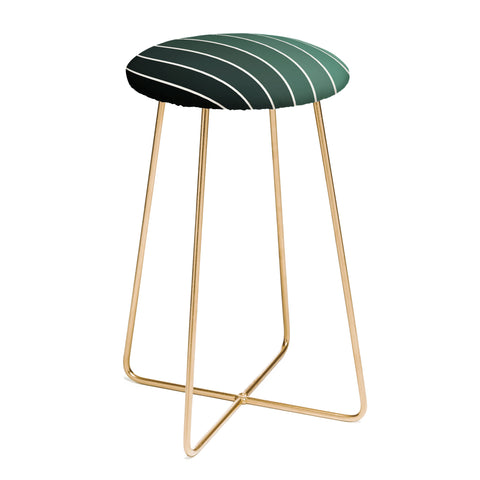 Colour Poems Gradient Arch Green Counter Stool