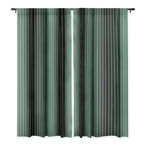 Colour Poems Gradient Arch Green Blackout Window Curtain
