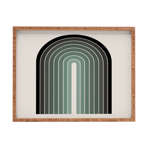 Colour Poems Gradient Arch Green Rectangular Tray