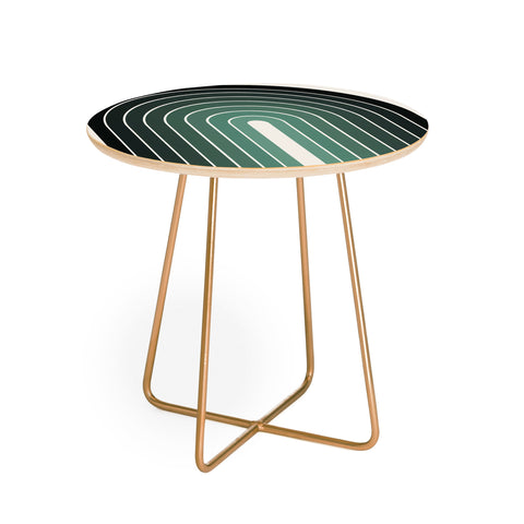 Colour Poems Gradient Arch Green Round Side Table