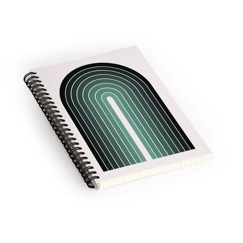 Colour Poems Gradient Arch Green Spiral Notebook