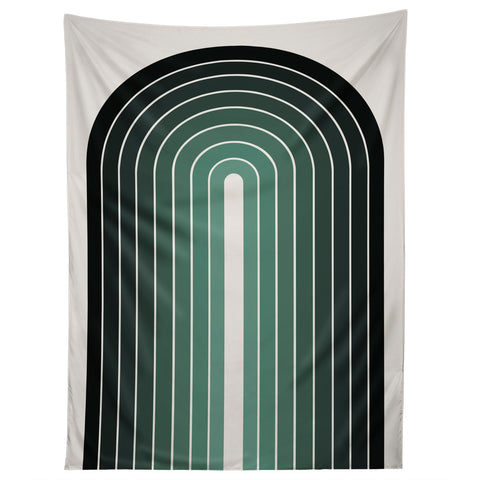 Colour Poems Gradient Arch Green Tapestry