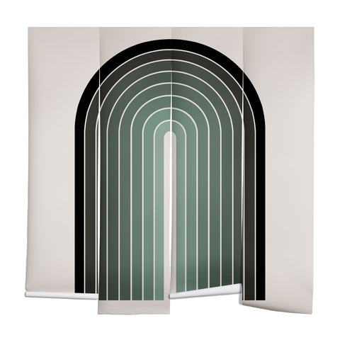 Colour Poems Gradient Arch Green Wall Mural