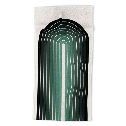 Colour Poems Gradient Arch Green Beach Towel
