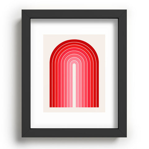 Colour Poems Gradient Arch Hot Pink Recessed Framing Rectangle