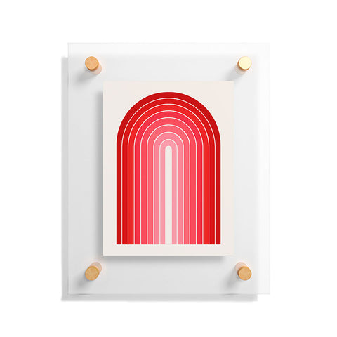 Colour Poems Gradient Arch Hot Pink Floating Acrylic Print