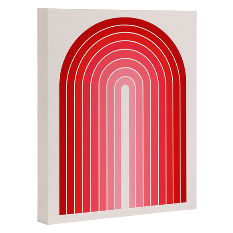 Colour Poems Gradient Arch Hot Pink Art Canvas