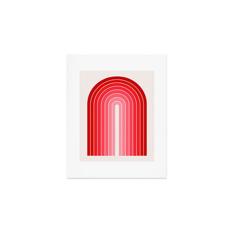 Colour Poems Gradient Arch Hot Pink Art Print