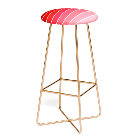 Colour Poems Gradient Arch Hot Pink Bar Stool