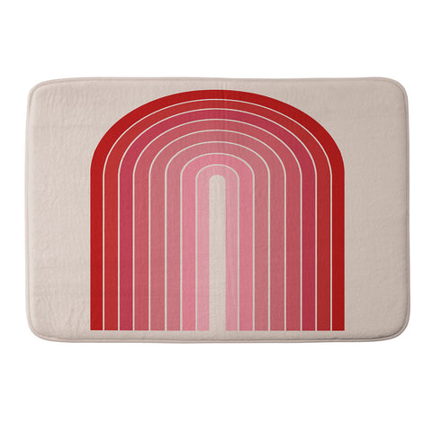 Colour Poems Gradient Arch Hot Pink Memory Foam Bath Mat