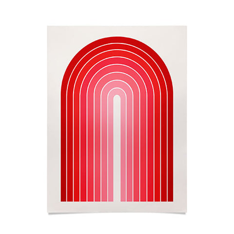 Colour Poems Gradient Arch Hot Pink Poster
