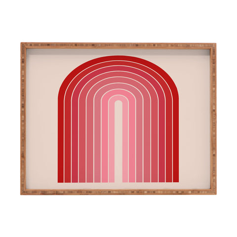 Colour Poems Gradient Arch Hot Pink Rectangular Tray
