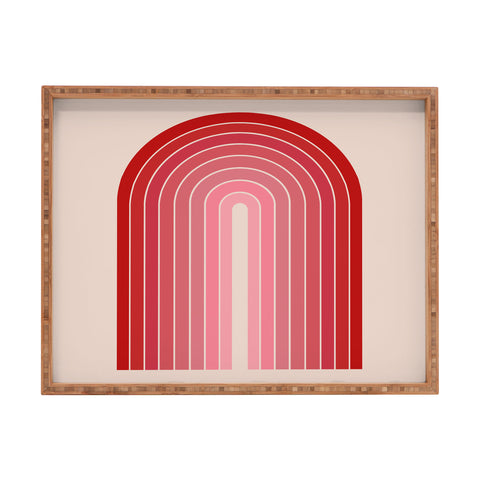 Colour Poems Gradient Arch Hot Pink Rectangular Tray