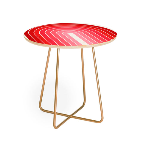 Colour Poems Gradient Arch Hot Pink Round Side Table
