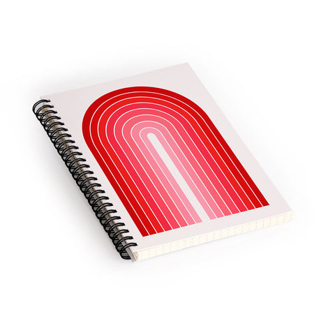 Colour Poems Gradient Arch Hot Pink Spiral Notebook