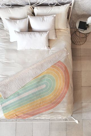 Colour Poems Gradient Arch IV Fleece Throw Blanket