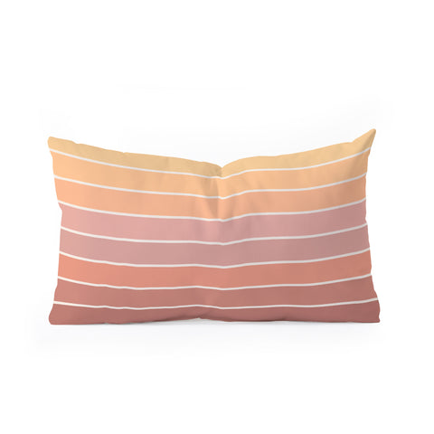 Colour Poems Gradient Arch Natural Oblong Throw Pillow