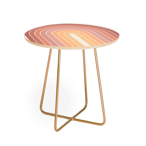 Colour Poems Gradient Arch Natural Round Side Table