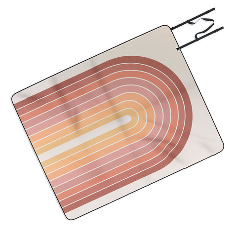 Colour Poems Gradient Arch Natural Picnic Blanket